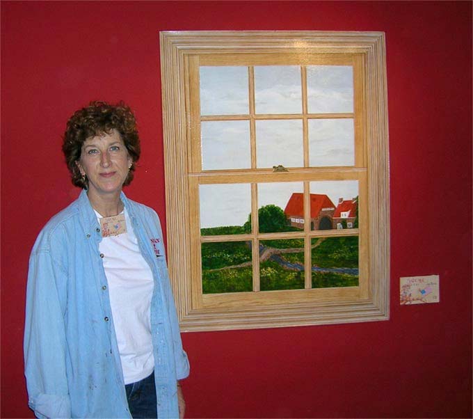 Faux Window Landscape Mural Bethesda MD