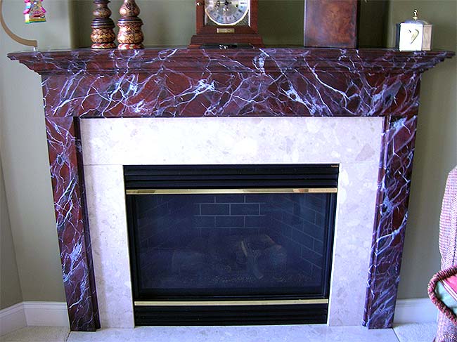 Marble Mantle Faux Painted Camp Hill Mechanicsburg PA